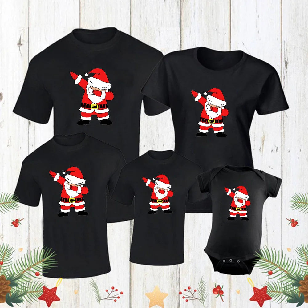 Merry Christmas Family Shirts Family Christmas T-Shirts Mommy and Me Tee Shirt Family Matching Christmas Clothes Drop Ship