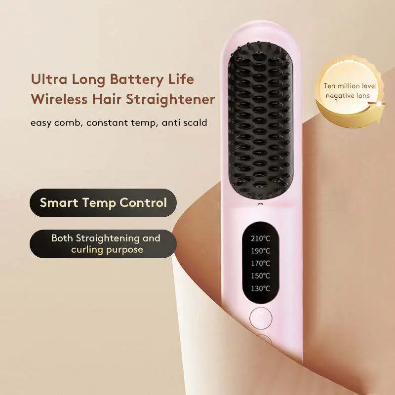Us Warehouse Products Electrical Hair Straightener Comb Free Shipping Cordless Hair Straightening Brush