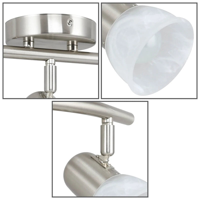 US Free Shipping Indoor Ceiling Mounted Dimmable 50W Adjustable 3 Head Track Spot Light Led Track Light for Shop Art Gallery