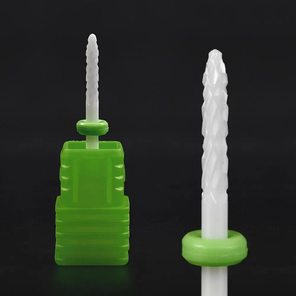 KADS Ceramic Carbide Nail Drill Bit 3/32" Electric Ceramic Cutter Nail File Manicure Pedicure Machine Tool Milling Cutters