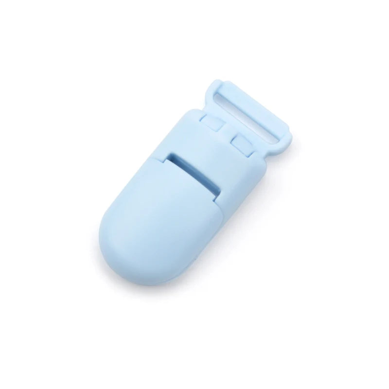 10pcs/lot Baby Nipple Plastic Clasp 20mm Colorful Silicone Beads Chain Making Accessory Feeding Tools For Infant Pacifiers Clip