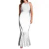 Factory Outlet 1 MOQ Samoan Tonga Polynesian Tribal Plus Size Women's Clothing Custom Anti-wrinkle Women Oversize Mermaid Dress