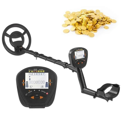 3.4-Inch LCD Industrial Metal Detector 10-Inch Waterproof Search Coil for Gold Finder Treasure Hunting Waterproof Metal Detector