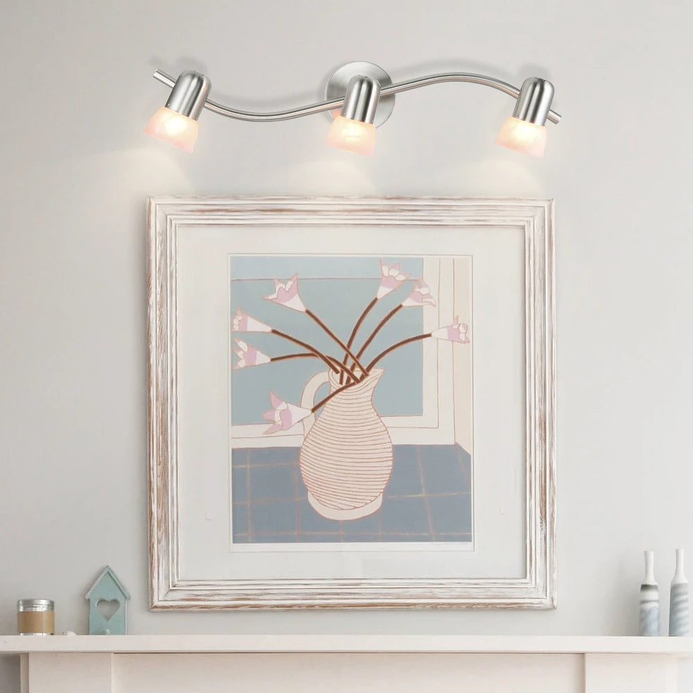 US Free Shipping Indoor Ceiling Mounted Dimmable 50W Adjustable 3 Head Track Spot Light Led Track Light for Shop Art Gallery