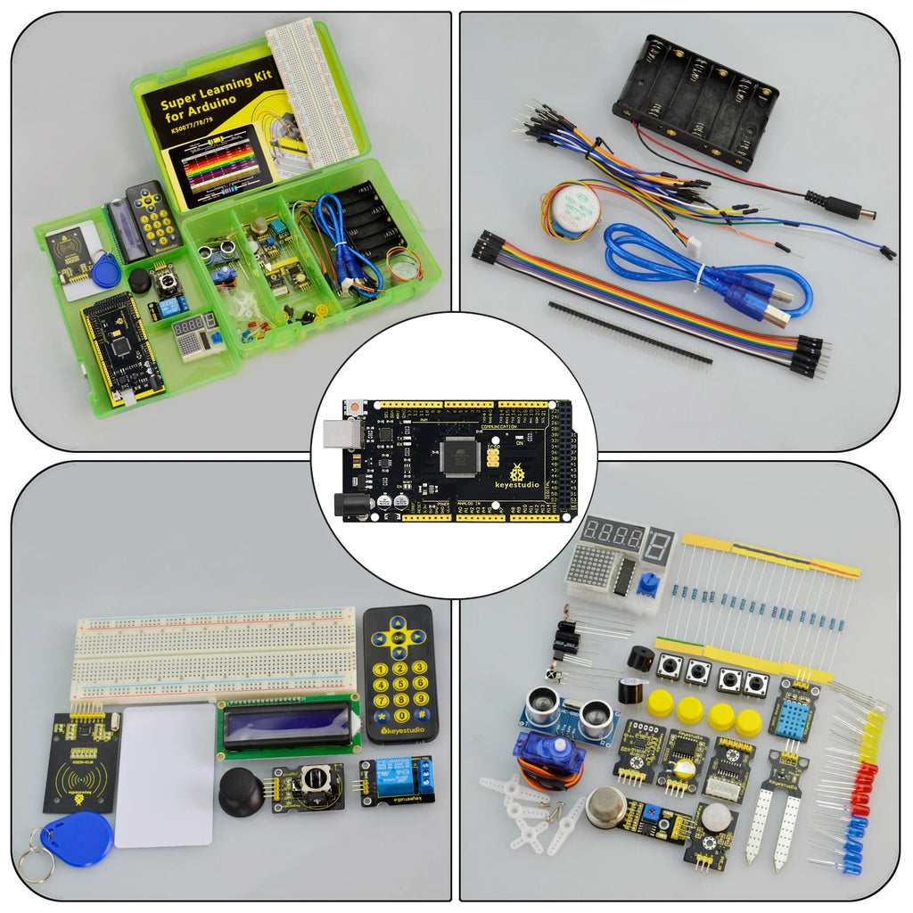 Updated Version Keyestudio Super Starter Kit For Mega 2560R3 For UNOR3 Board Compatible With Arduino Starter Kit +Tutorial