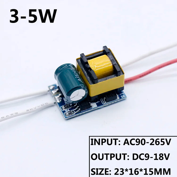 LED Driver 220V LED Power Supply 1-3W 4-7W 8-12W 15W 18W 24W 25W 30W 36W 300mA with Built-In Transformer Module LED Driver Board