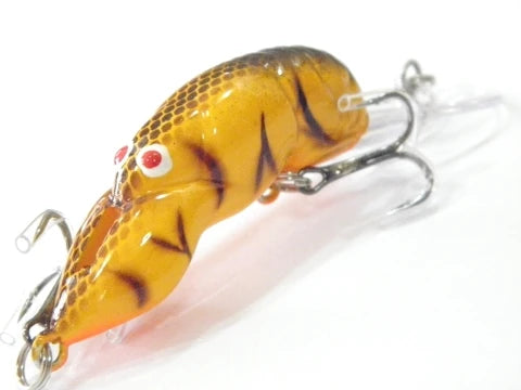 wLure Fishing Lures 10g 9cm Crawfish Insect Bait Deep Water Crankbait Tight Action in Water 2 #6 Treble Hooks C569