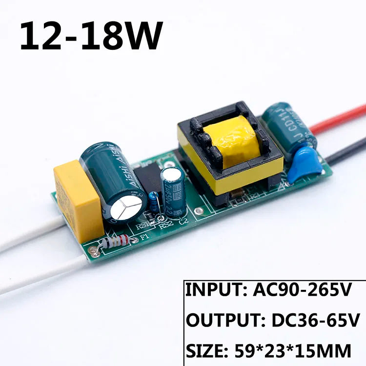 LED Driver 220V LED Power Supply 1-3W 4-7W 8-12W 15W 18W 24W 25W 30W 36W 300mA with Built-In Transformer Module LED Driver Board