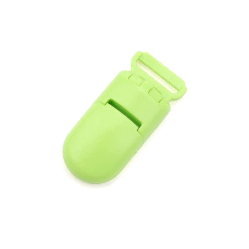 10pcs/lot Baby Nipple Plastic Clasp 20mm Colorful Silicone Beads Chain Making Accessory Feeding Tools For Infant Pacifiers Clip