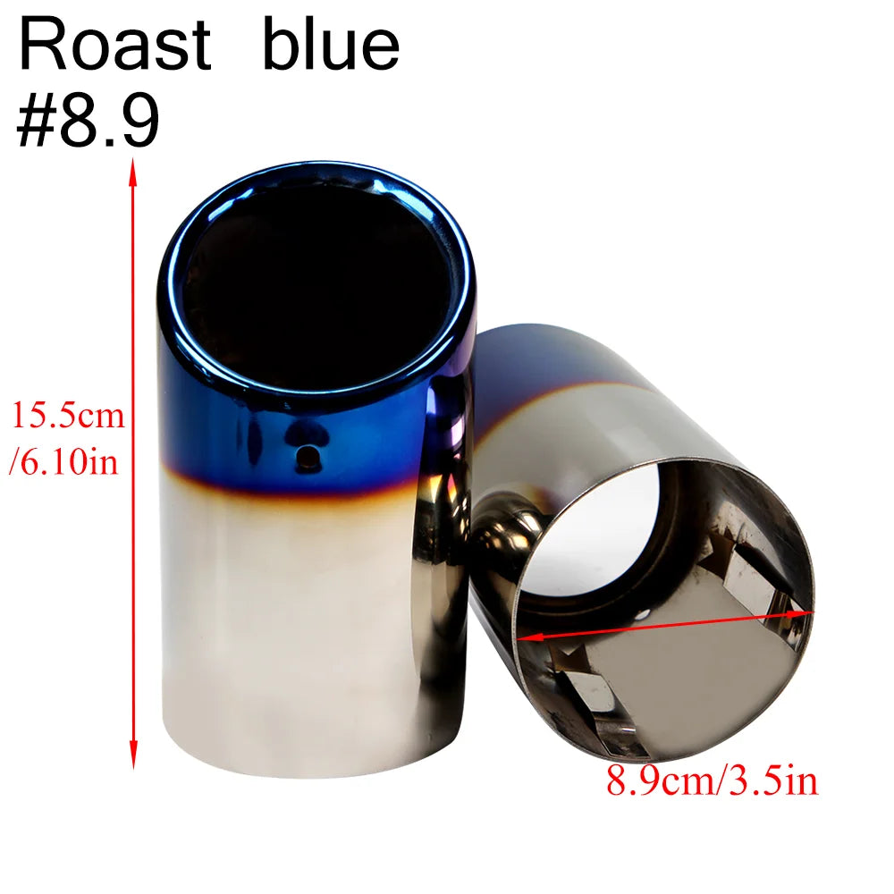 2 pezzi/set di coperture per tubi di scarico in acciaio inossidabile cromato per Audi A1 A3 A4 TT 2009-2015/VW Volkswagen PASSAT