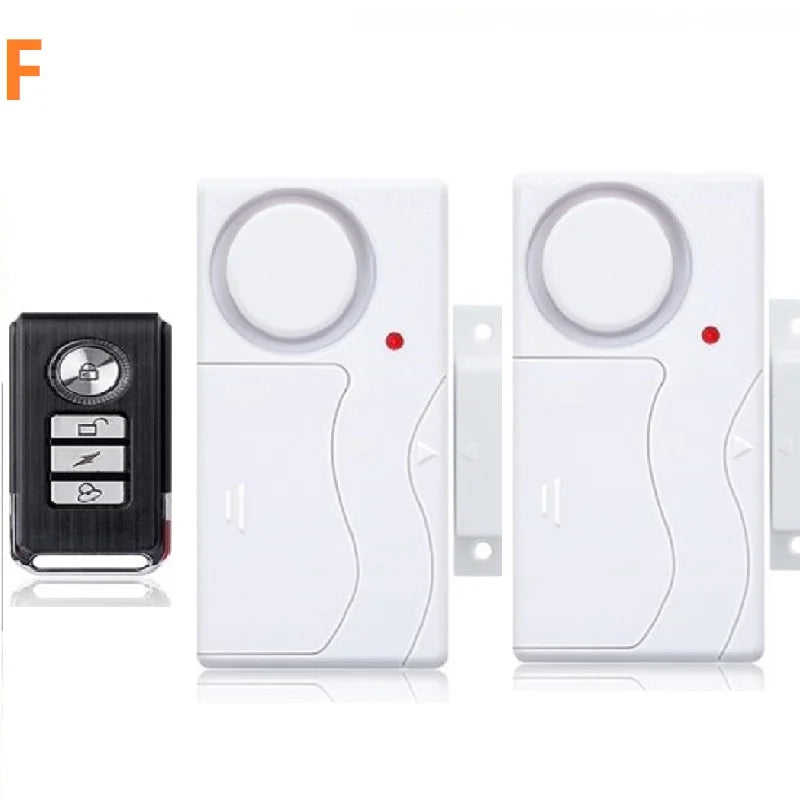 Darho Door Window Entry Security ABS Wireless Remote Control Burglar Alarm Magnetic Sensor Door Alert System Home Protection Kit
