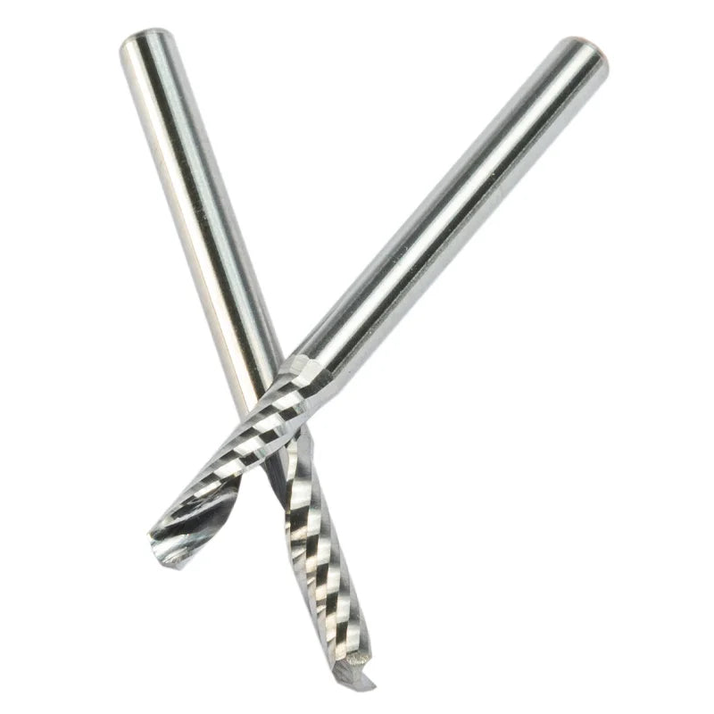 10pcs Shank 3.175mm 4mm 5mm 6mm High Quality CNC Router Bits One Single Flute End Mill Tools Milling Cutter CEL 17-62mm