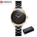 CURREN Top Brand Fashion Ladies Watches Stainless Steel Band Quartz Female Wrist Watch Ladies Gifts Clock Relogio Feminino