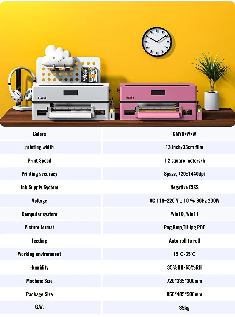 Own Brand Haolic Xp600 Single Head A3 Dtf Printer Printing Machine Factory Price with Free Shipping for Small Business