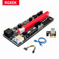 New PCI-E Riser 009 Express 1X 4x 8x 16x Extender PCI E USB Riser 009S GPU Dual 6Pin Adapter Card SATA 15pin for BTC Miner