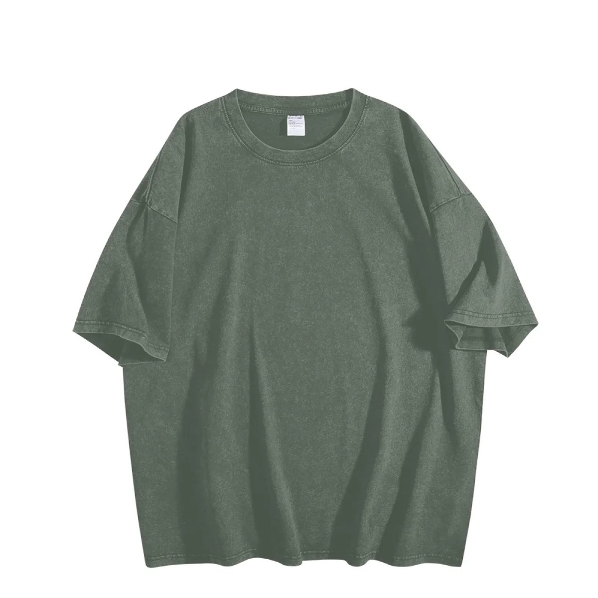 Made in USA Free Shipping  MOQ-1 3-Day Custom LOGO 2D Printing Washed 100%Cotton T-Shirt Snowflake Shirts Men's Oversize Shirts