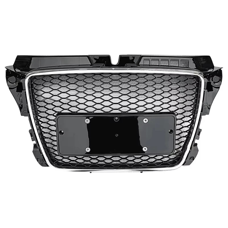 Free Shipping RS3 Style Gloss Black Honeycomb Front Grill for Audi A3 S3 8P.5 2008 2009 2010 2011 2012 Grille