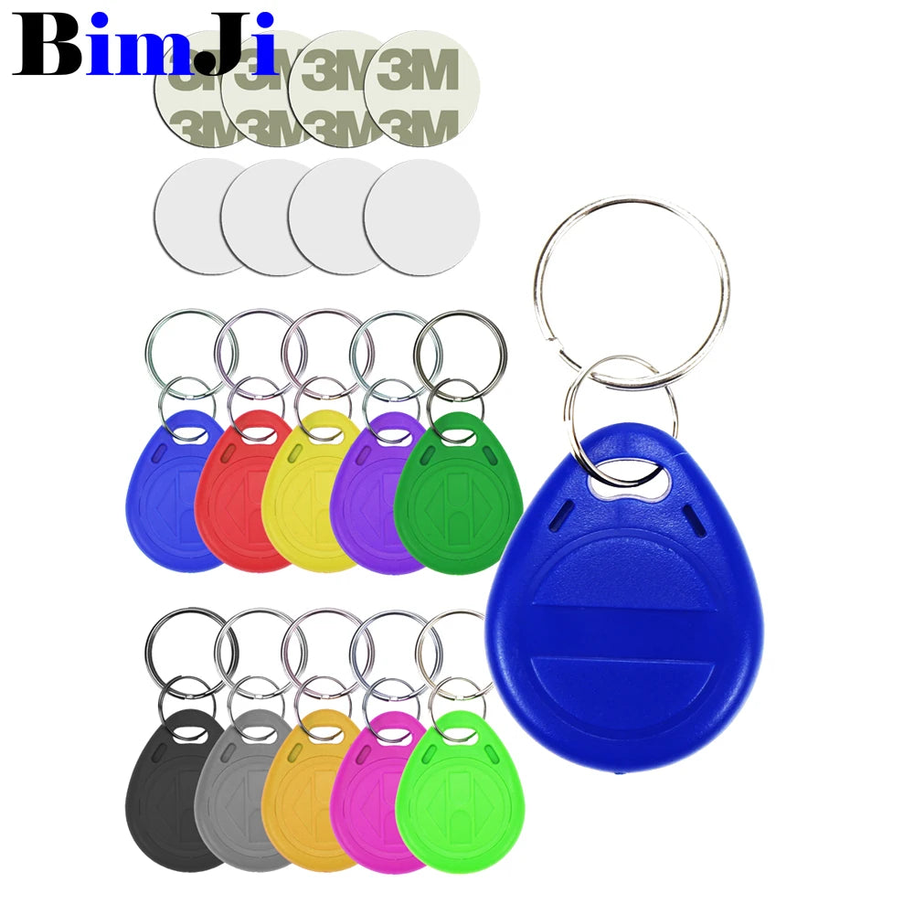 12pcs RFID 125khz EM4305 T5577 Blank Key Tag Chip Ring Coin Cards Tags Keytag Copy Rewritable Writable Rewrite Duplicate 125 khz