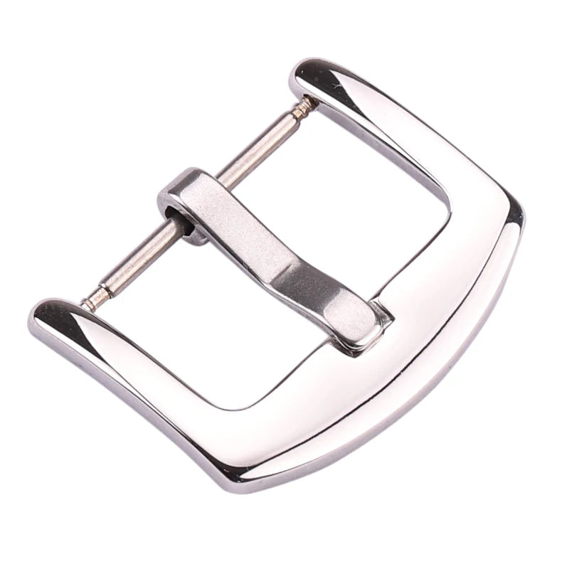 Metal Watch Band Buckle 16 18 20 22 24mm Men Watchband Strap Silver Black Gold Stainless Steel Clasp Accessories