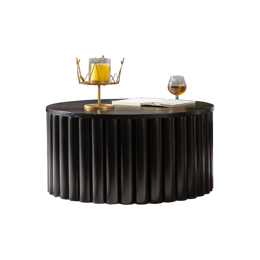 Modern Coffee Table Adjustable Height Foldable Design Handcrafted Wooden Frame No Assembly Required for Hotel Home Living Room