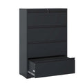 Modern 4-Drawer Metal Lateral File Cabinet with Lock Free Shipping for Home Office School Hotel Hospital Supermarket Application