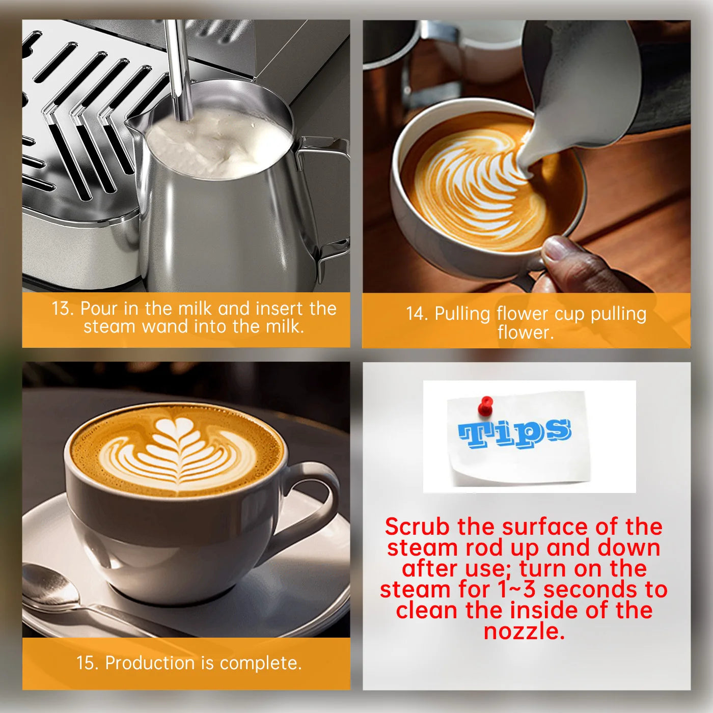 For Professional Electric Semi-Automatic Coffee Maker 20 Bars Pressure Cold Brew Espresso Machine for Home Office Hotel Use