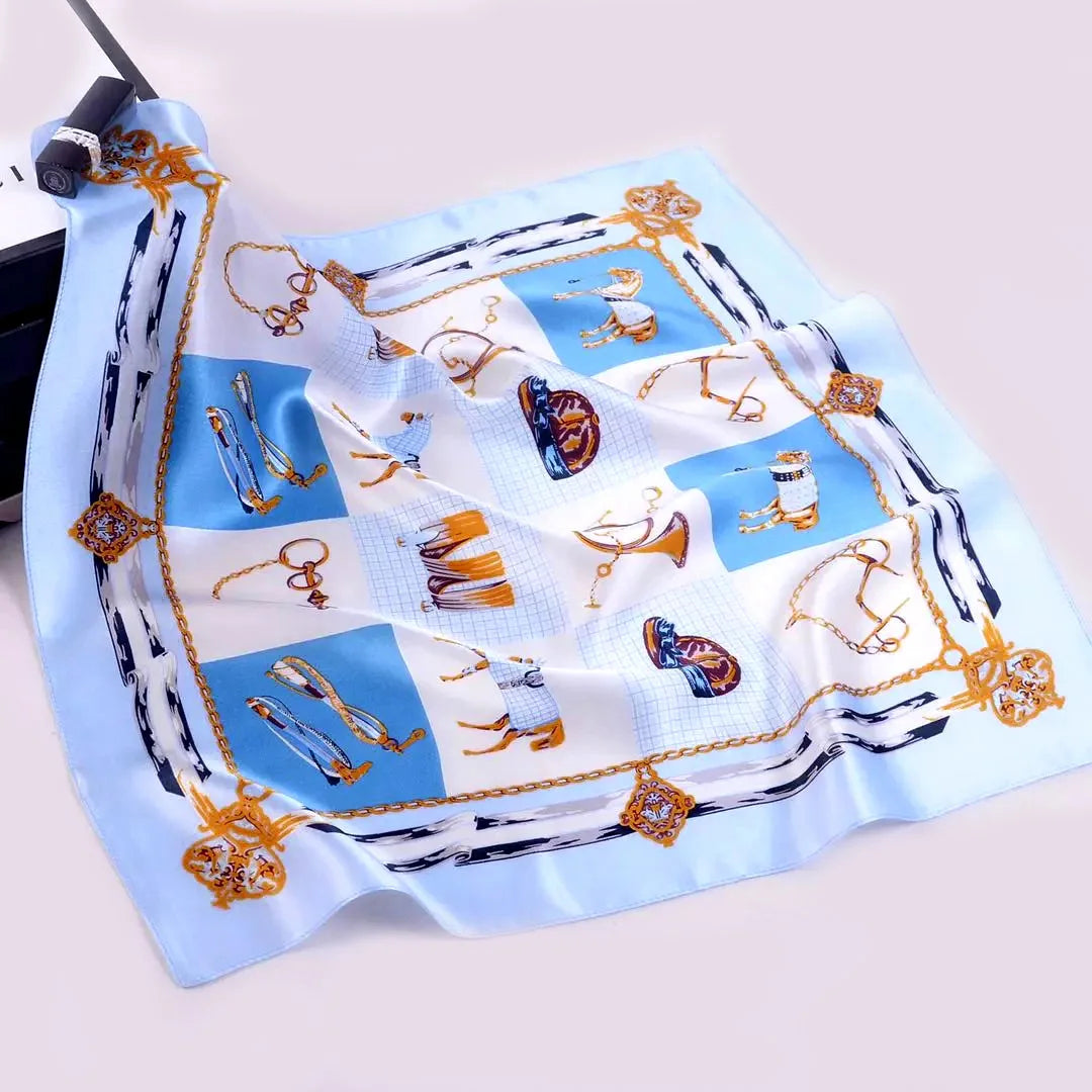 Suya Dream 100% REAL SILK Woman Silk Scarf 53x53cm Square Printed Scarves