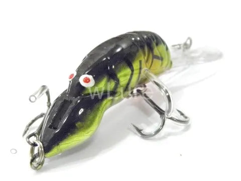 wLure Fishing Lures 10g 9cm Crawfish Insect Bait Deep Water Crankbait Tight Action in Water 2 #6 Treble Hooks C569