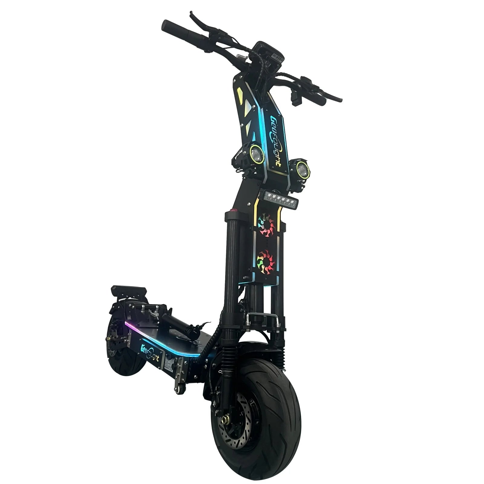 USA Stock Free Shipping G14 72V 10000W Dual Motor 13inch Road Fat Tire 35ah Battery Folding Electric Scooter with RGB Lights