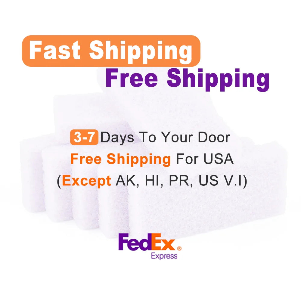 USA Free Shipping 1600Pcs/Carton Foot Care Pedicure Tools Double-Sided Foot Rasp Pumice Stone Mini Pumice Pad Purple Disposable