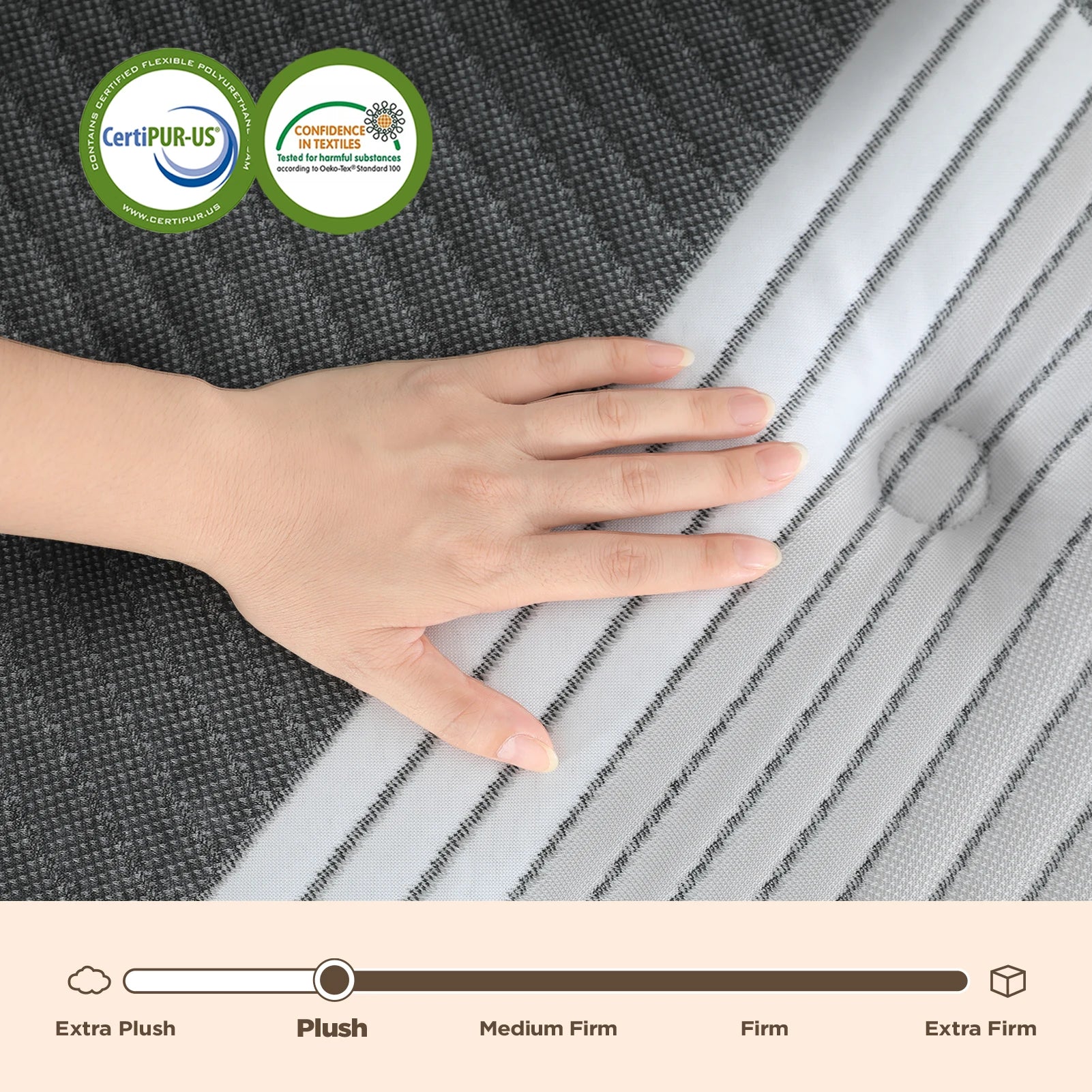 Free Shipping DIGLANT 14 Inch King Supportive Pressure Relief Soft Plush Hybrid Memory Foam with Pocket Springs Mattress