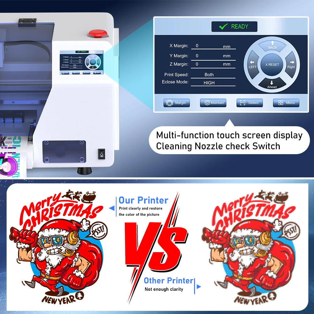 FREE SHIPPING US Warehouse 13" DTF Printer, Tariff Free, White Ink Circulation & Auto Cleaning, Fast USA Delivery