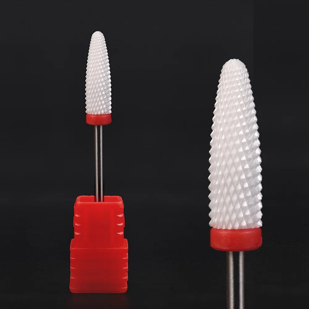 KADS Ceramic Carbide Nail Drill Bit 3/32" Electric Ceramic Cutter Nail File Manicure Pedicure Machine Tool Milling Cutters