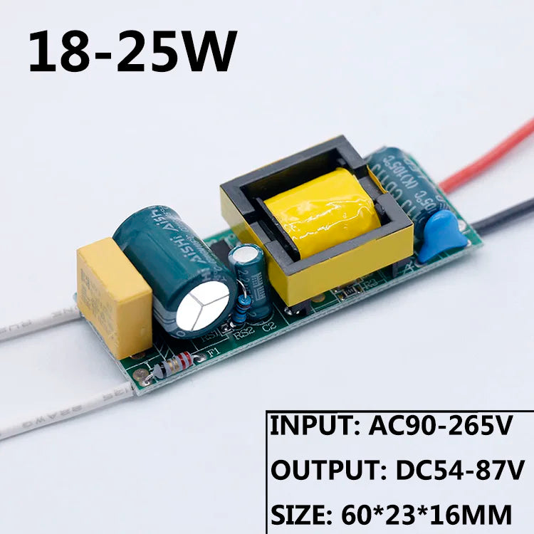LED Driver 220V LED Power Supply 1-3W 4-7W 8-12W 15W 18W 24W 25W 30W 36W 300mA with Built-In Transformer Module LED Driver Board