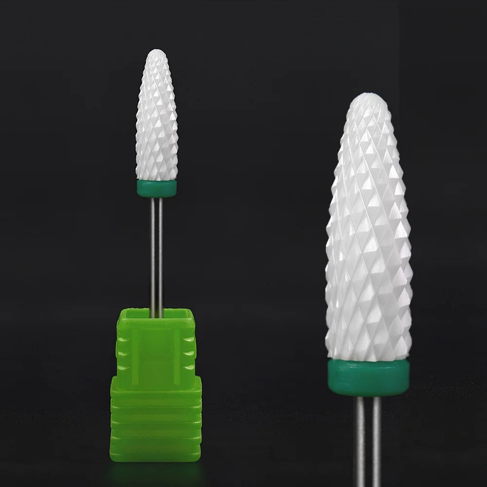 KADS Ceramic Carbide Nail Drill Bit 3/32" Electric Ceramic Cutter Nail File Manicure Pedicure Machine Tool Milling Cutters