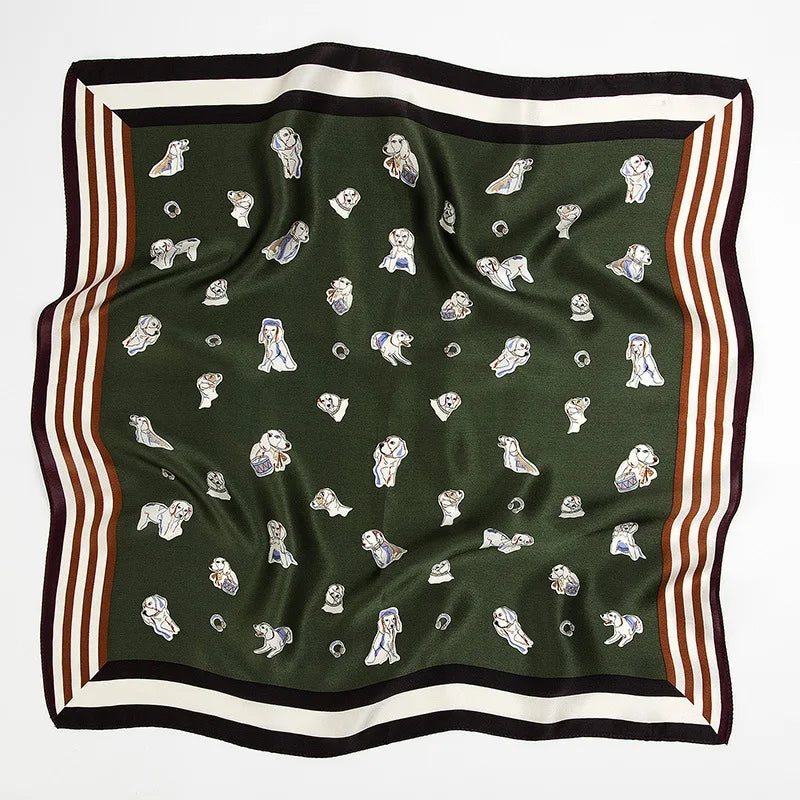 Suya Dream 100% REAL SILK Woman Silk Scarf 53x53cm Square Printed Scarves