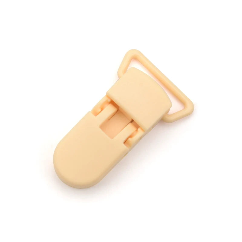 10pcs/lot Baby Nipple Plastic Clasp 20mm Colorful Silicone Beads Chain Making Accessory Feeding Tools For Infant Pacifiers Clip