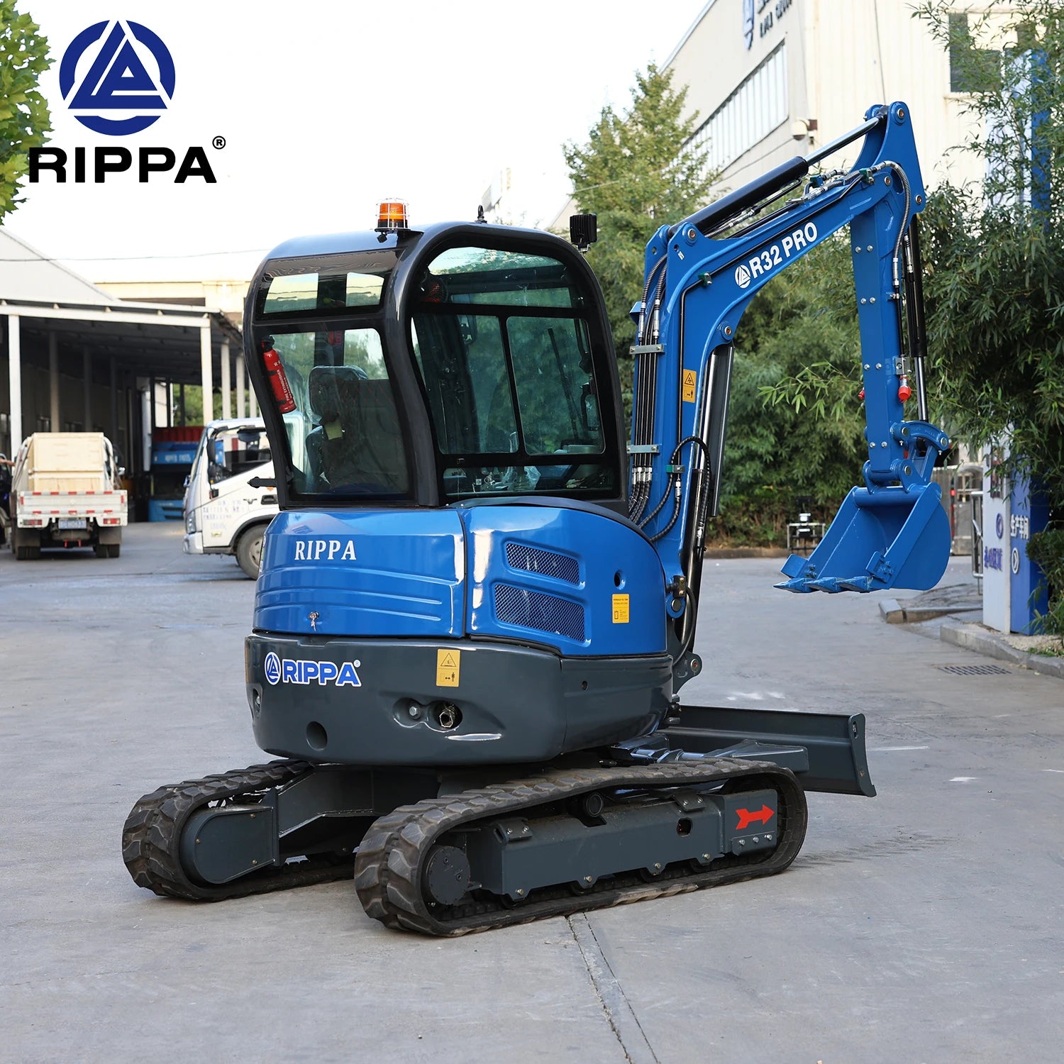 Free Shipping Rippa Mini Excavator Miniature Digger Swamp Bagger 3 Ton 3.5 Ton EPA Excavator With Closed Cabin