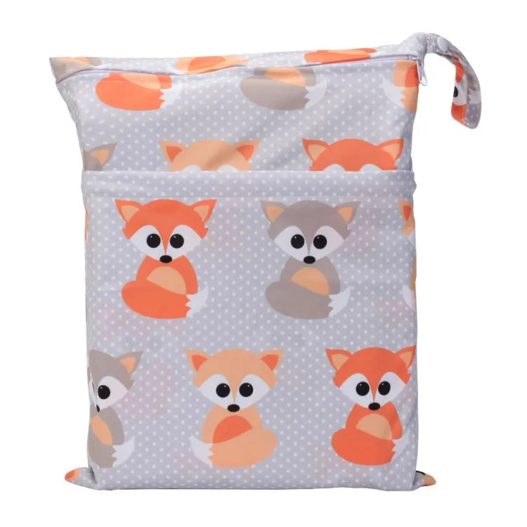 [Sigzagor]1 Wet Dry Bag Diaper Bag Nappy Bag Insert Two Zippered Baby Waterproof Reusable Skull Jack Skeleton 100 Designs