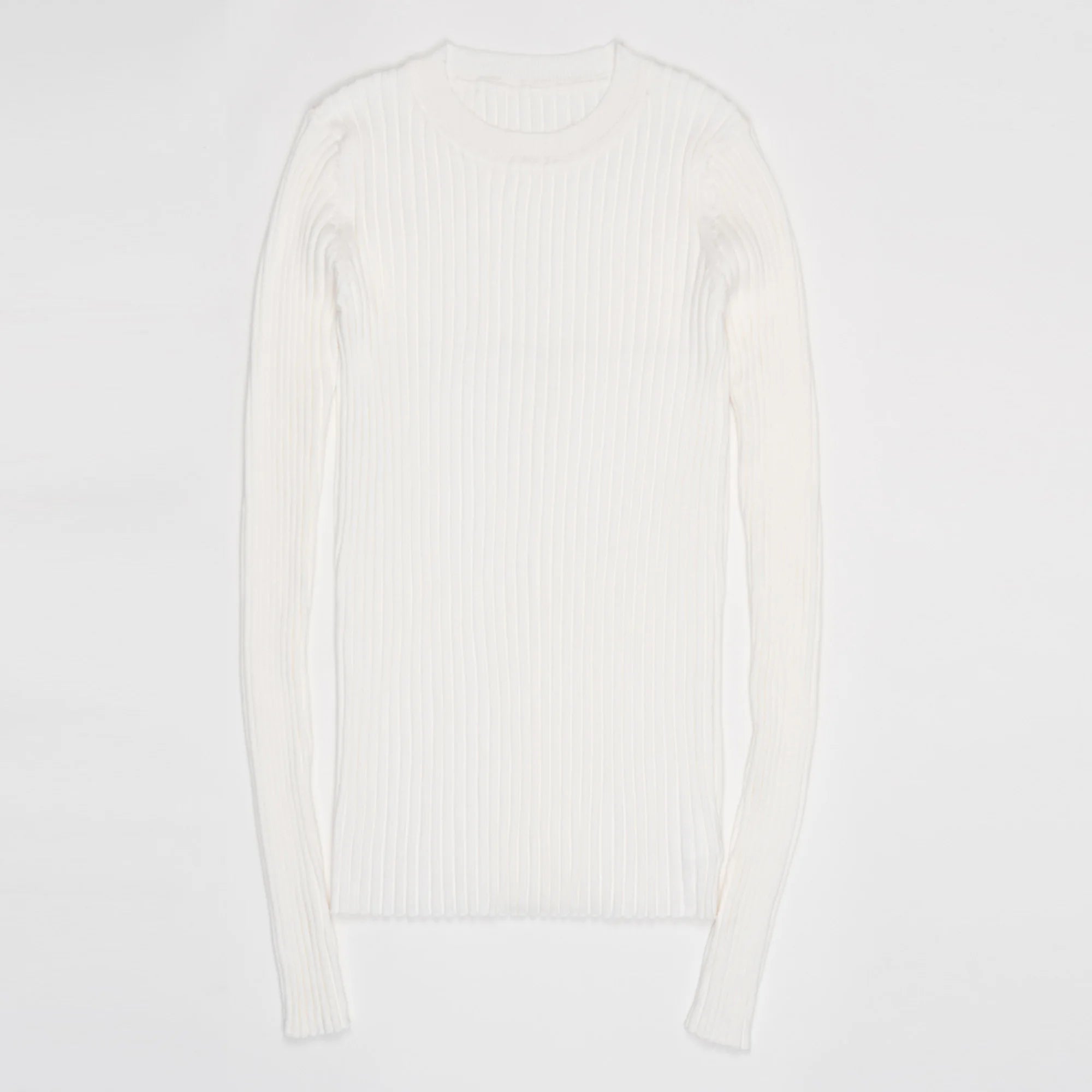 Women Sweater Pullover Basic Crew Neck Ribbed Tops Solid Knitted Jumper With Thumb Hole