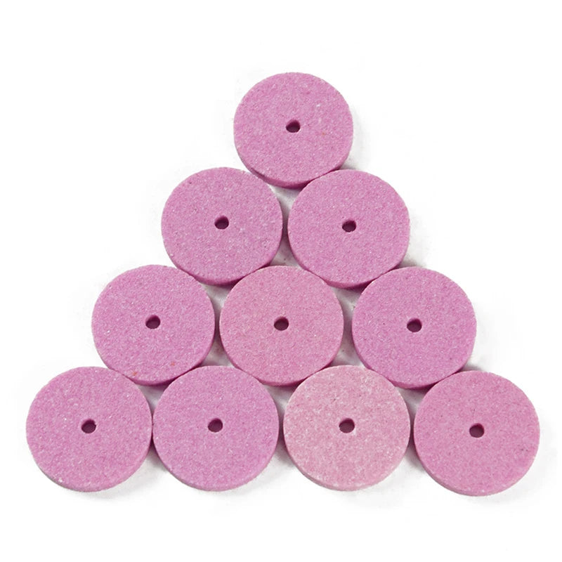 XCAN 10pcs Green Aluminum Oixde Grinding stone sheet For Dremel rotary tools