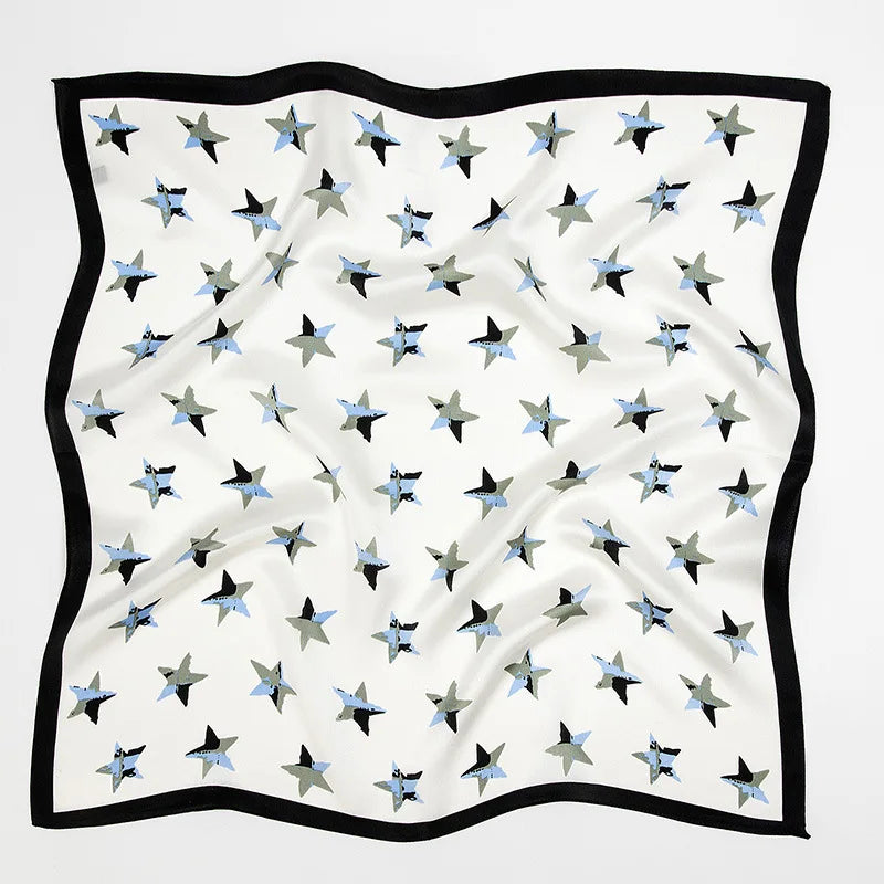 Suya Dream 100% REAL SILK Woman Silk Scarf 53x53cm Square Printed Scarves