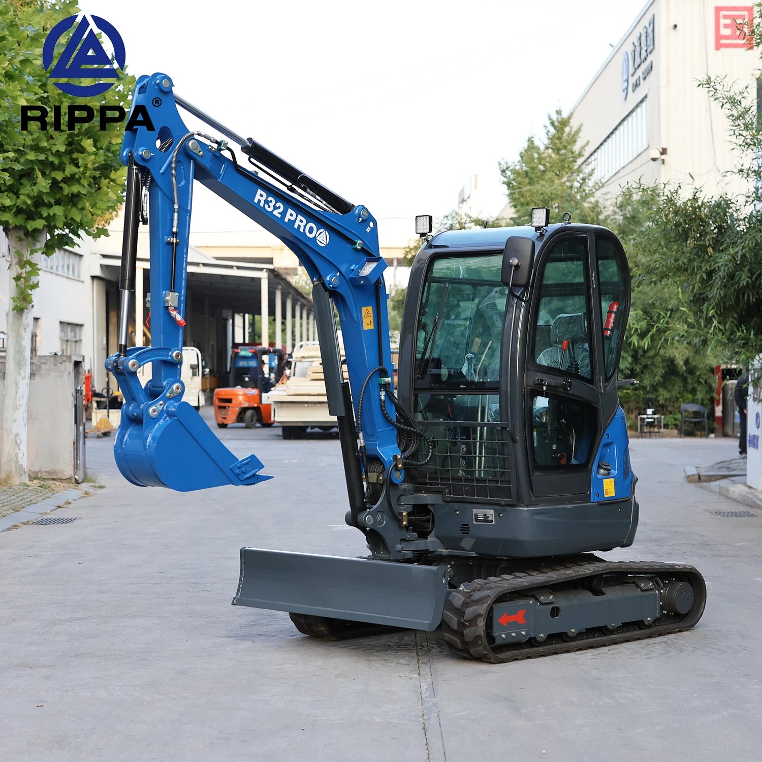 Free Shipping Rippa Mini Excavator Miniature Digger Swamp Bagger 3 Ton 3.5 Ton EPA Excavator With Closed Cabin