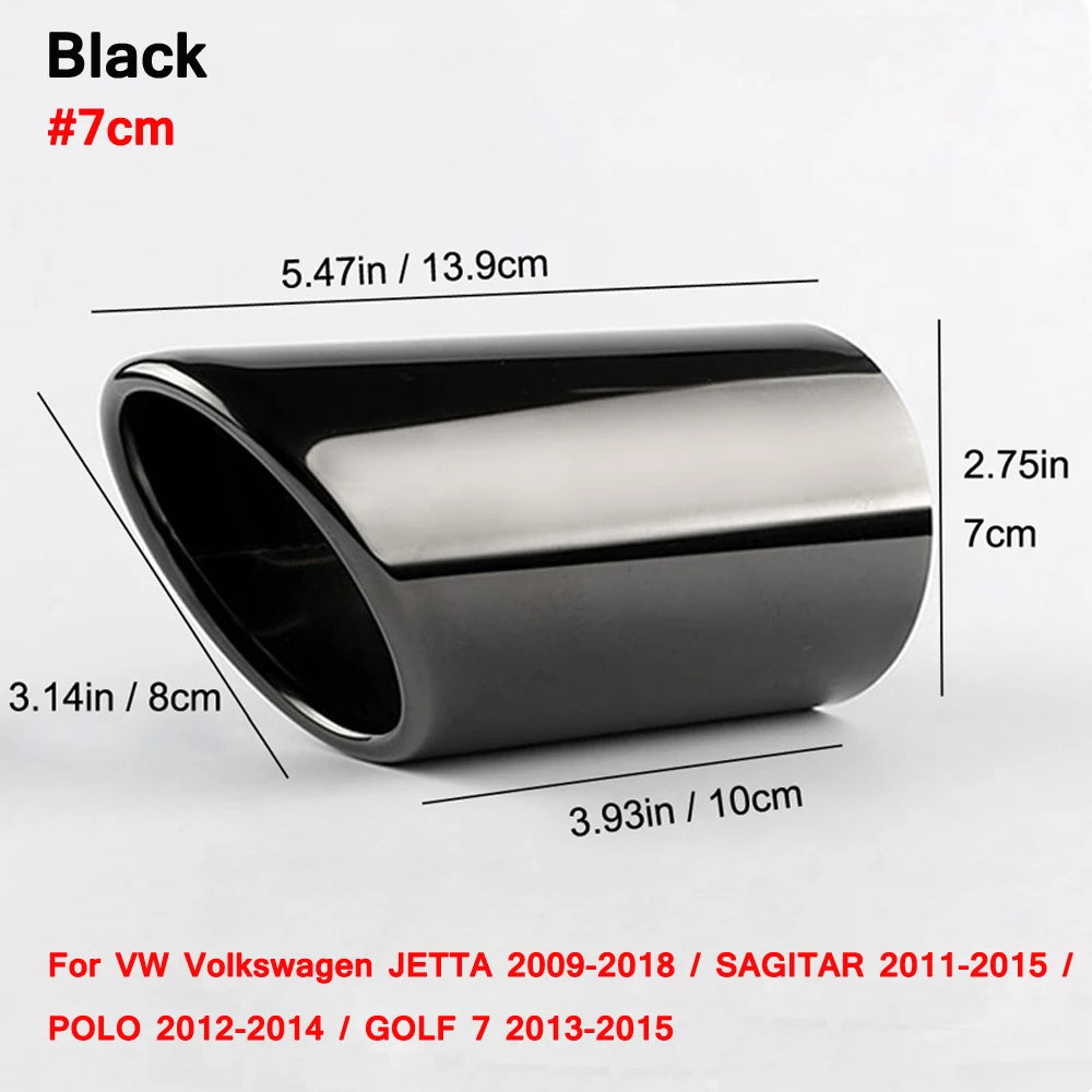 2 pezzi/set di coperture per tubi di scarico in acciaio inossidabile cromato per Audi A1 A3 A4 TT 2009-2015/VW Volkswagen PASSAT