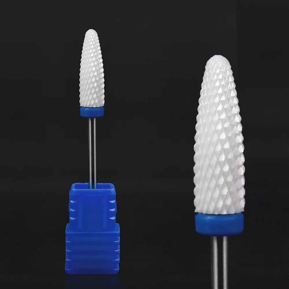 KADS Ceramic Carbide Nail Drill Bit 3/32" Electric Ceramic Cutter Nail File Manicure Pedicure Machine Tool Milling Cutters