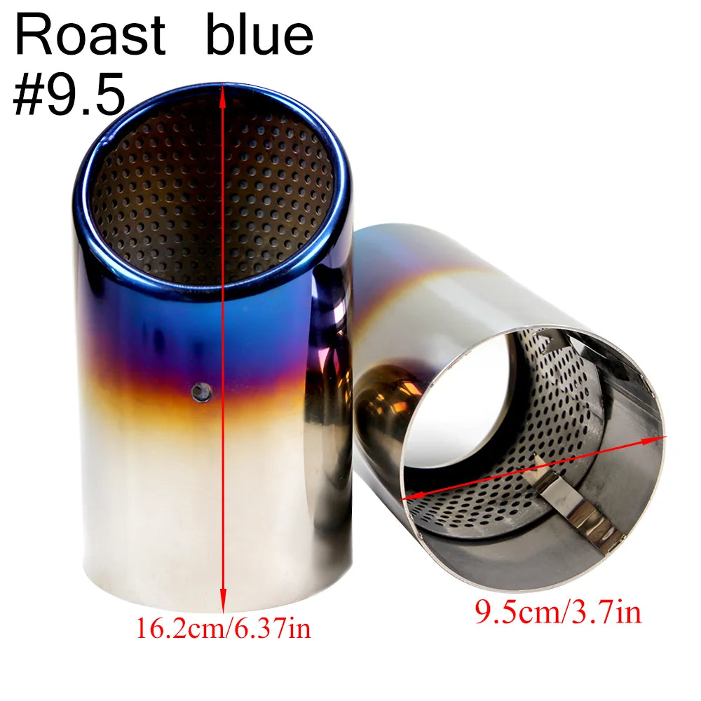 2 pezzi/set di coperture per tubi di scarico in acciaio inossidabile cromato per Audi A1 A3 A4 TT 2009-2015/VW Volkswagen PASSAT