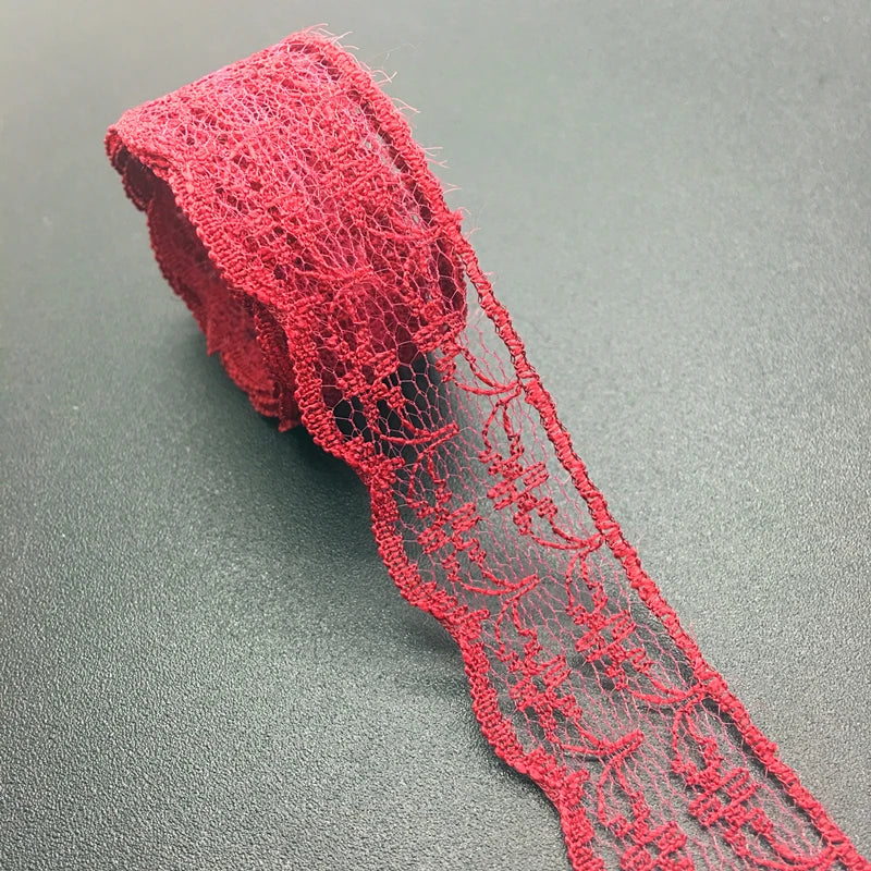 3/4" 20mm Wide (10yards/lot) Handicrafts Embroidered Net Lace Trim Ribbon DIY Wedding/Birthday/Christmas Decorations