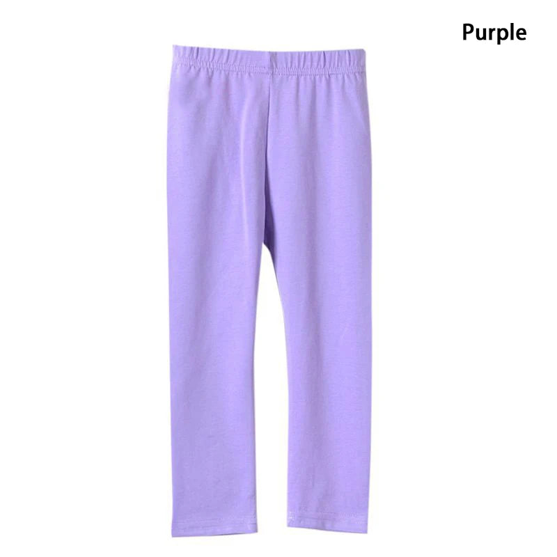 Girl Pants Soft Elastic Modal Cotton Kids Leggings Candy Color Girls Skinny Pants Trousers Solid Color 2-13Y Children Trousers