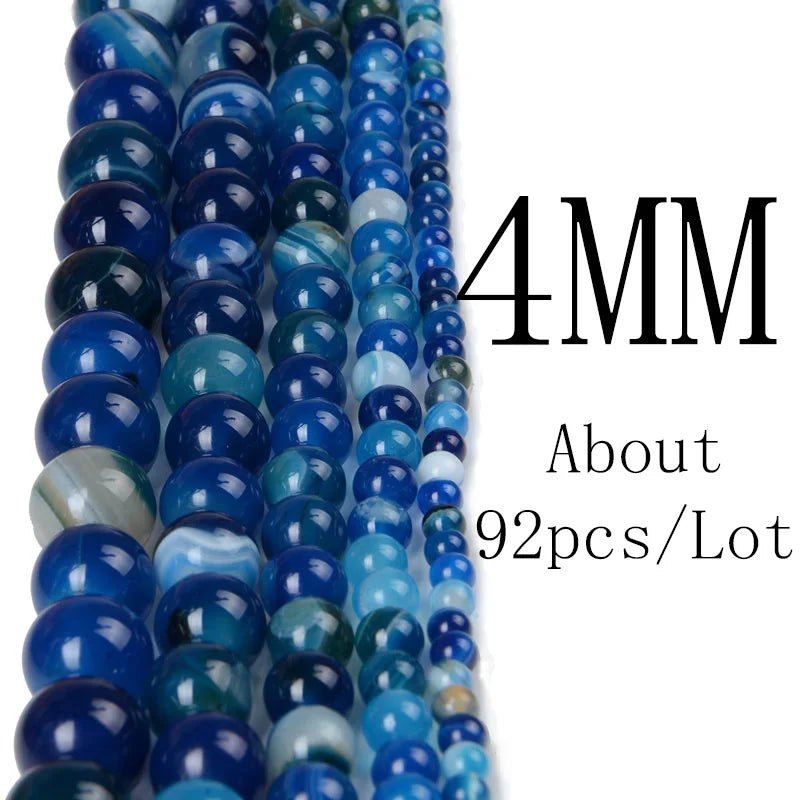 4 6 8 10 12mm Natural Stone Beads Lava Amazonite Agates Amethysts Turuoqises Round Loose Beads For DIY Making Bracelets Jewelry