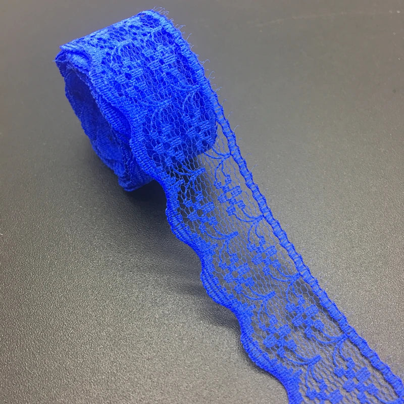 3/4" 20mm Wide (10yards/lot) Handicrafts Embroidered Net Lace Trim Ribbon DIY Wedding/Birthday/Christmas Decorations